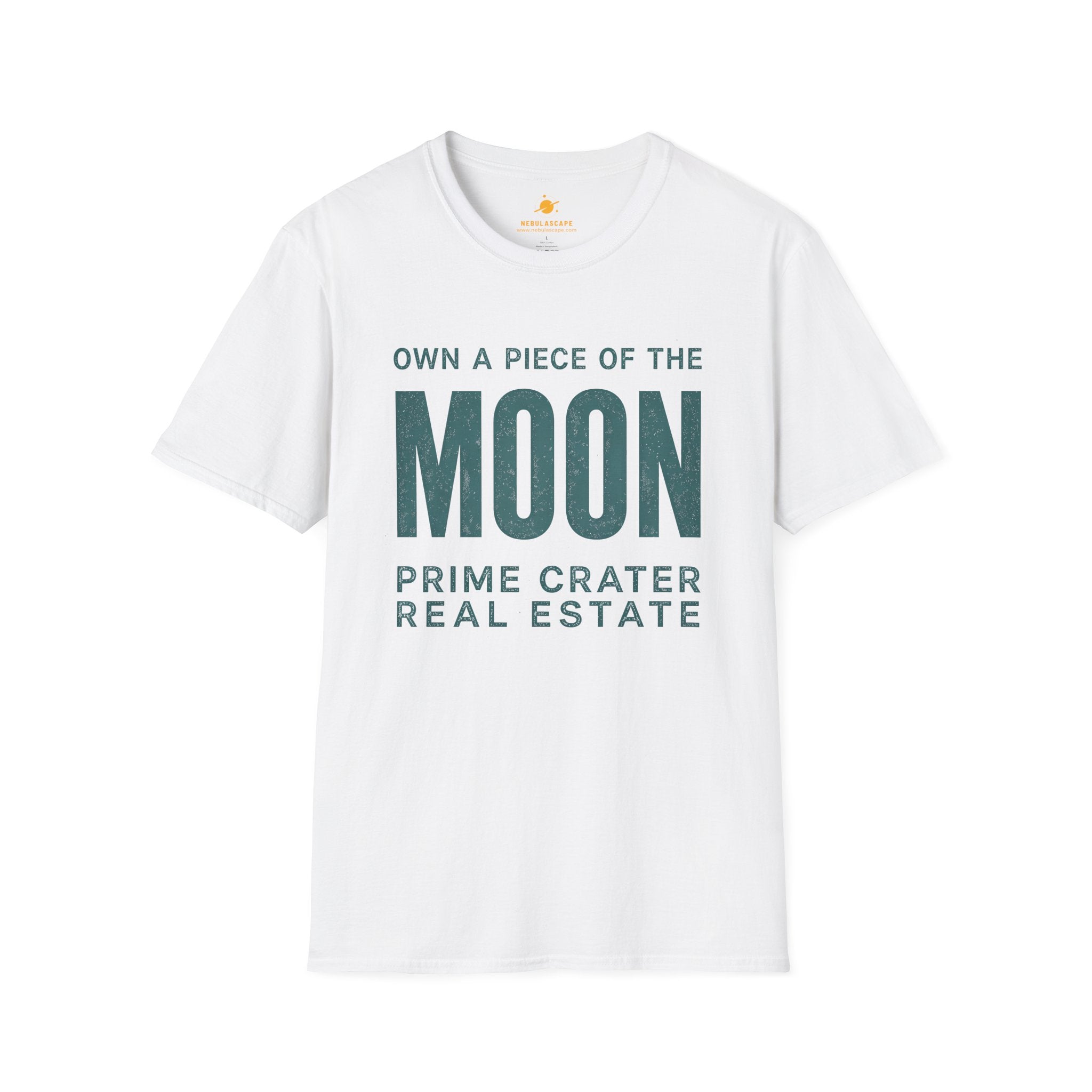 Moon Real Estate T-Shirt — "Own a Piece of the Moon" Vintage Space Tee