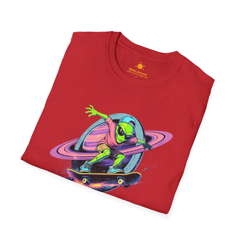 Shred The Void - Alien Skateboarder T-Shirt