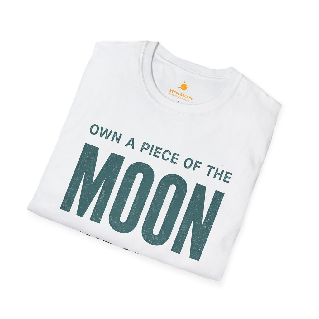 Moon Real Estate T-Shirt — "Own a Piece of the Moon" Vintage Space Tee
