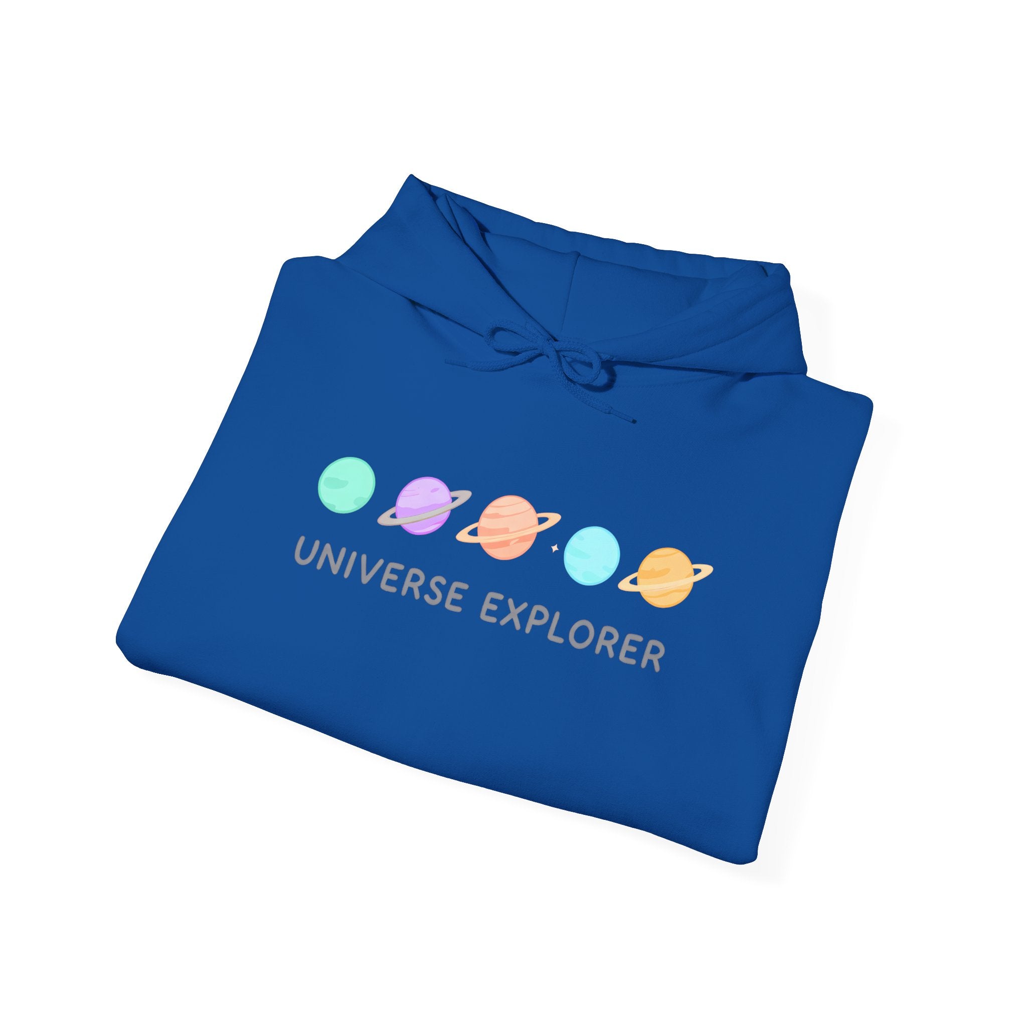 Universe Explorer Hoodie — Cute Pastel Planets Graphic Sweatshirt