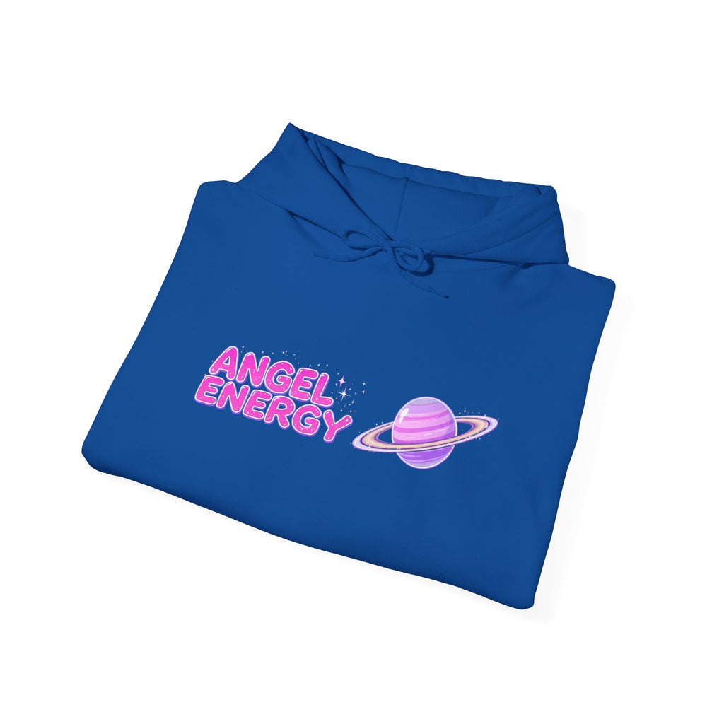Angel Energy Hoodie — Pastel Planet Graphic Hooded Sweatshirt