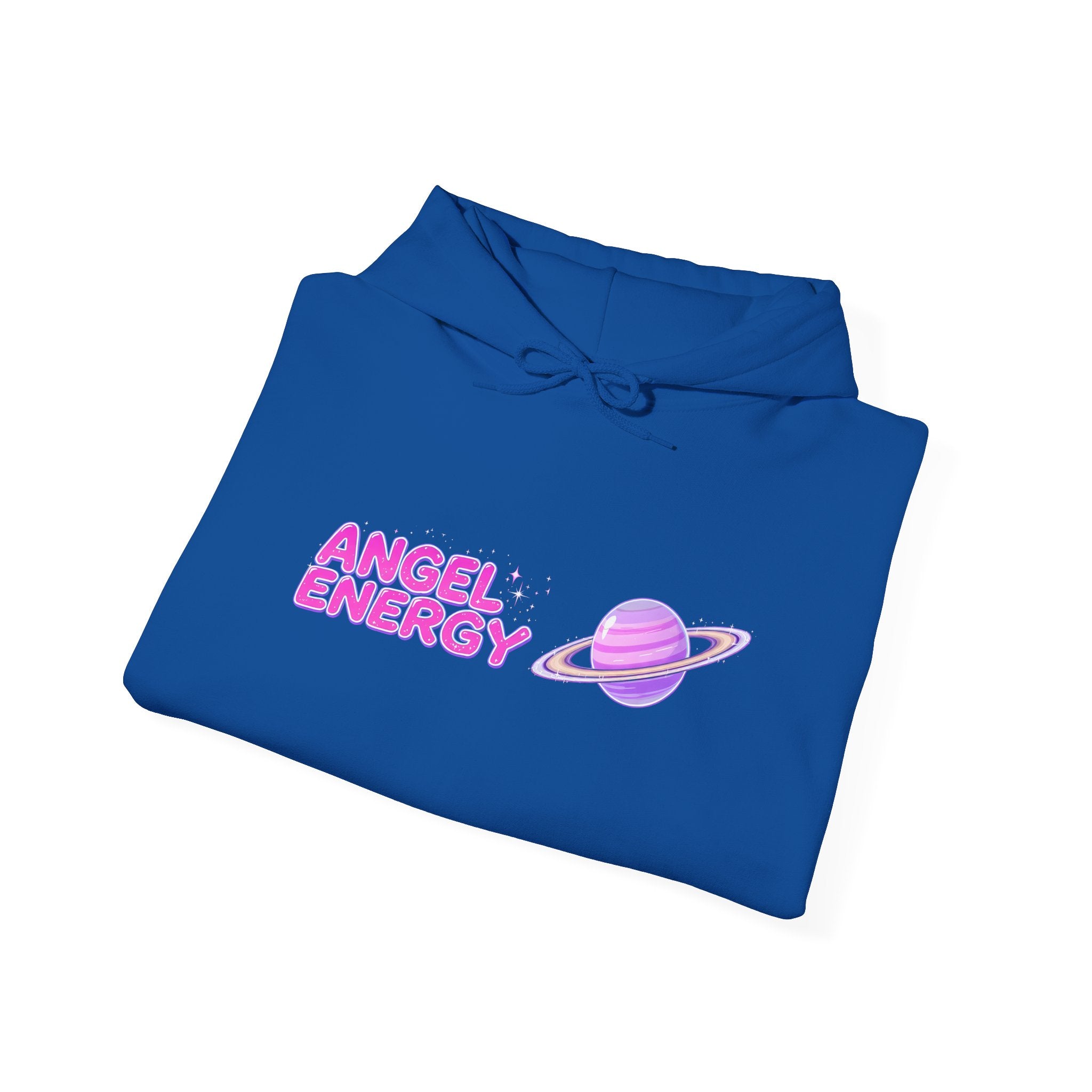 Angel Energy Hoodie — Pastel Planet Graphic Hooded Sweatshirt