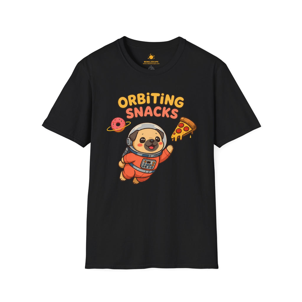 Orbiting Snacks Dog Astronaut T-Shirt