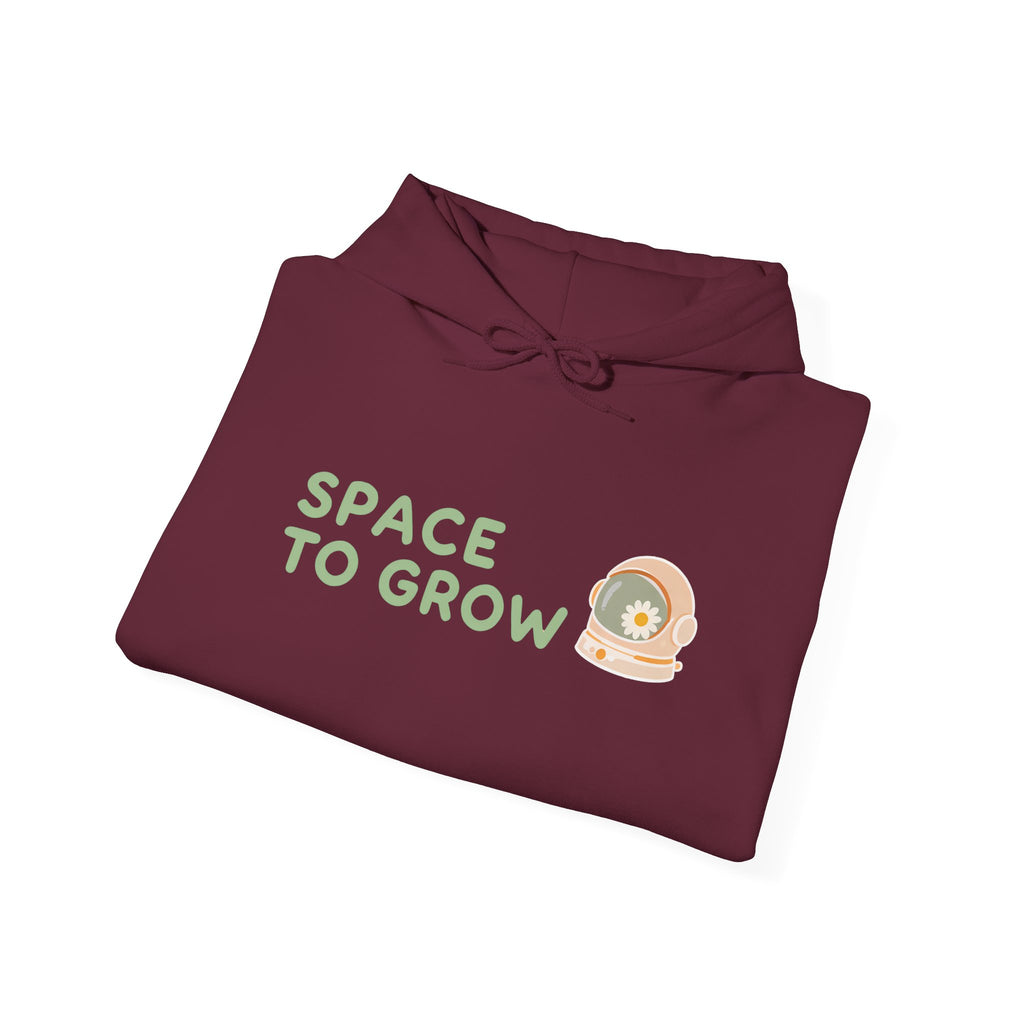 Space to Grow Hoodie — Cute Plant Astronaut Graphic Hoodie