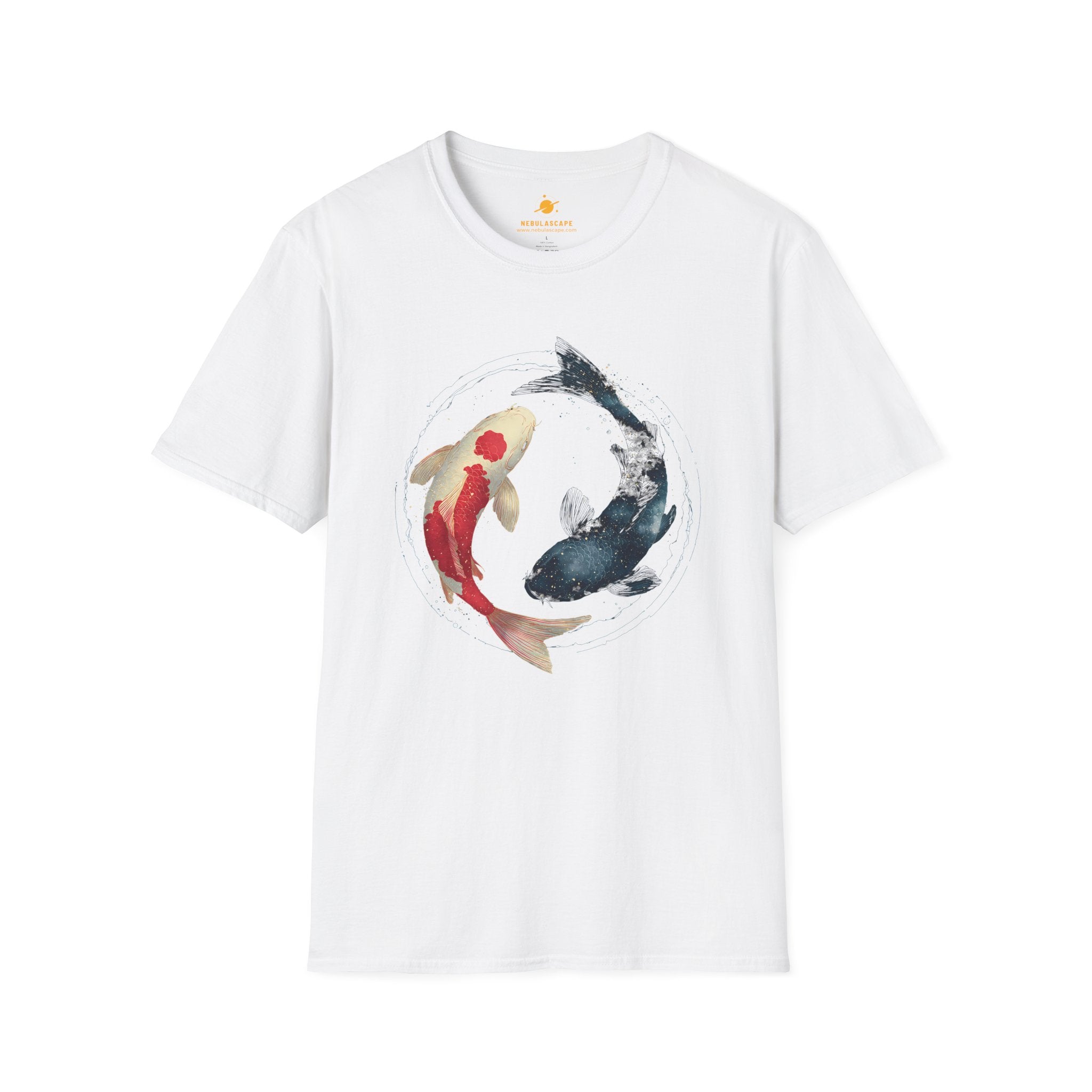 Koi Yin Yang T-Shirt — Watercolor Koi Fish Tee