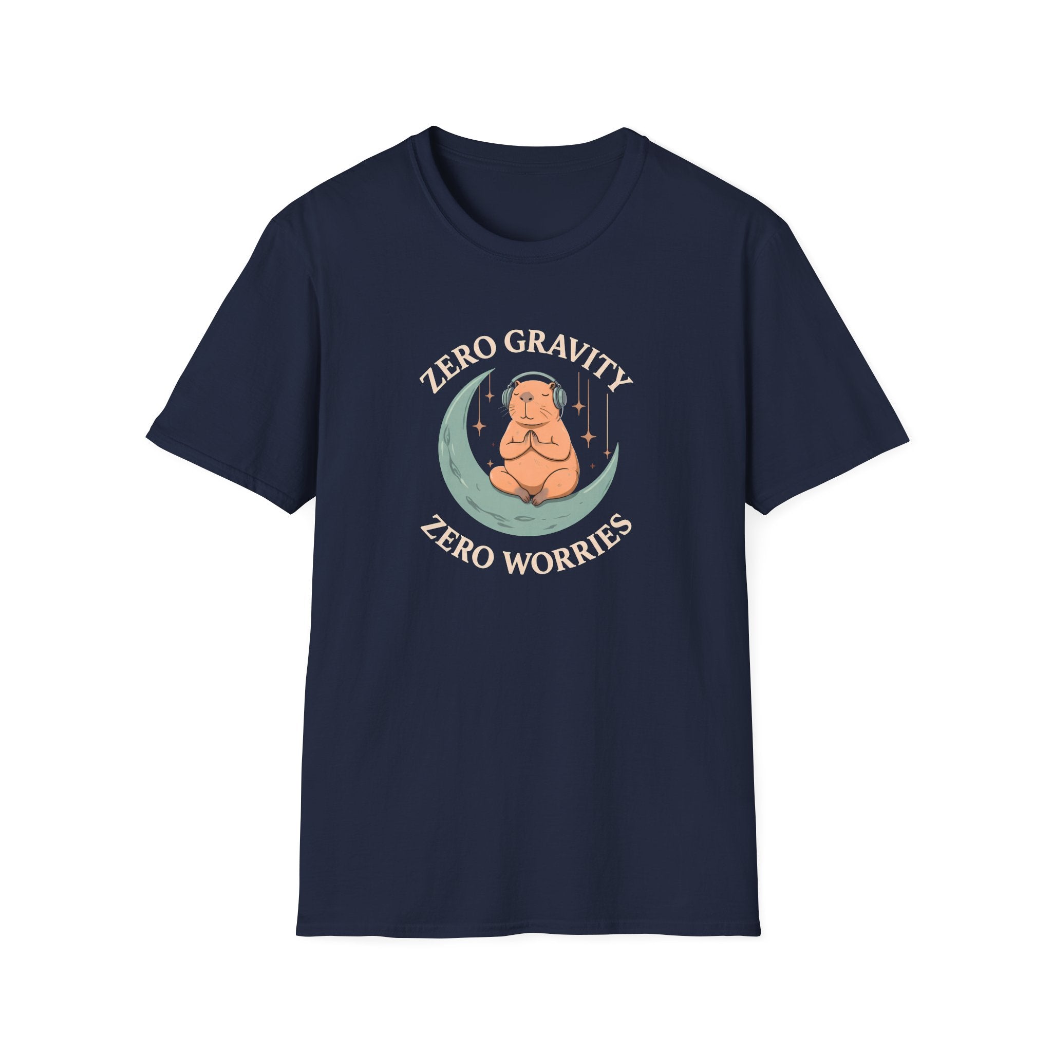 Zero Gravity, Zero Worries Meditating T-Shirt