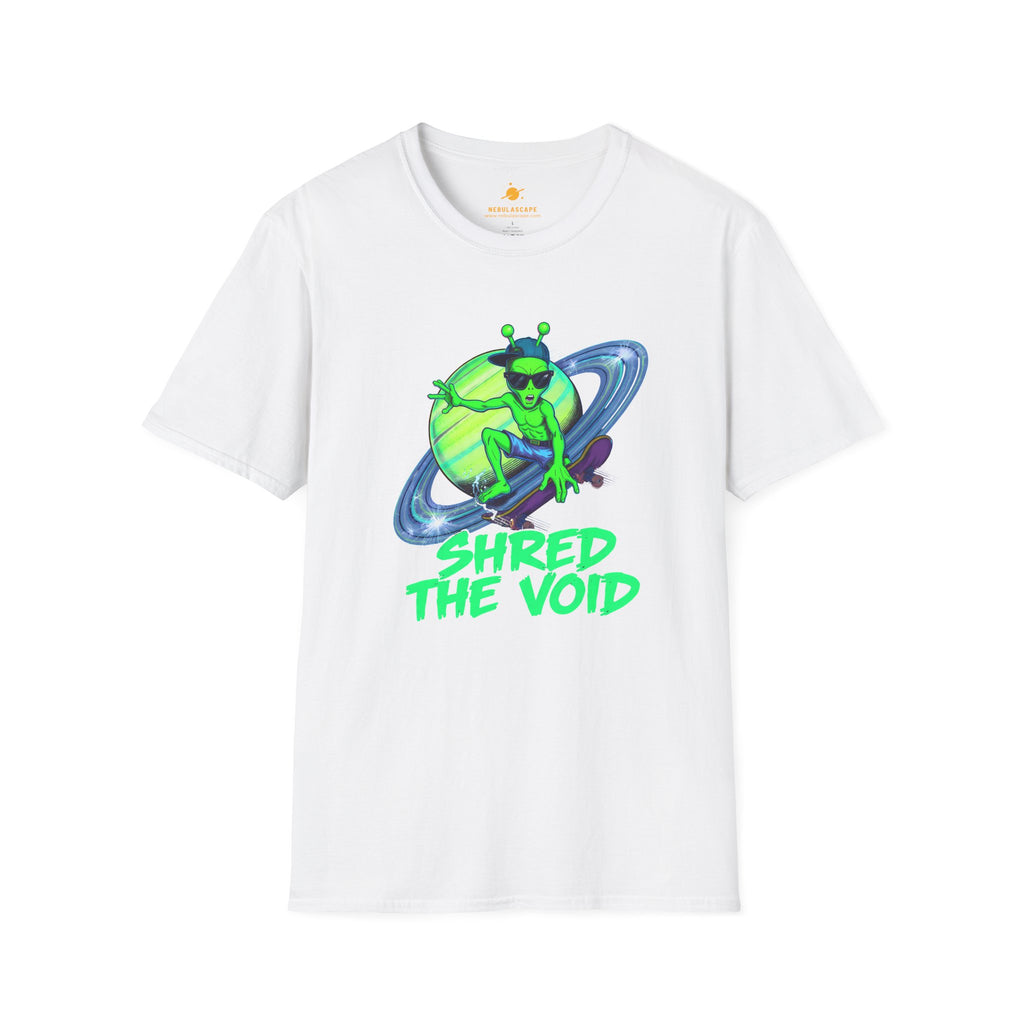 Shred The Void - Alien Skateboarder T-Shirt