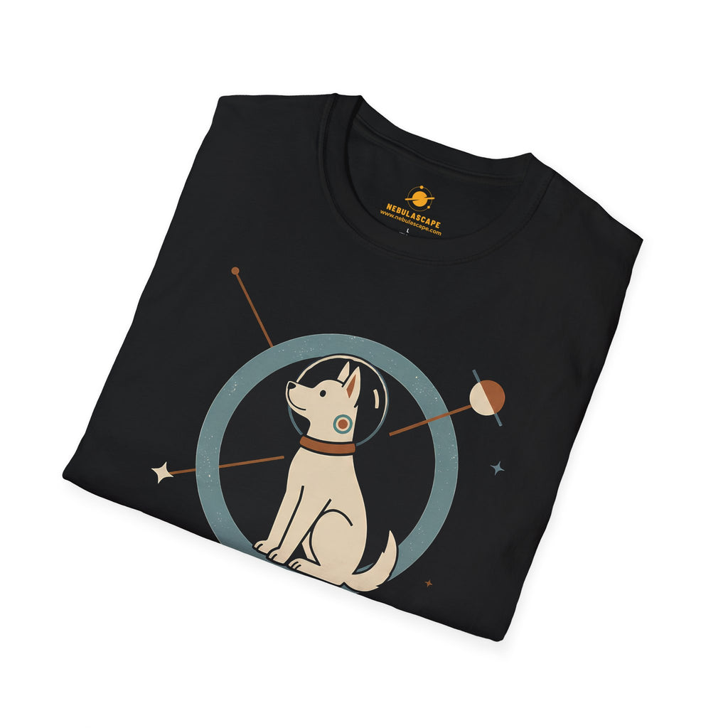 Orbital Pioneer Dog in Space T-Shirt