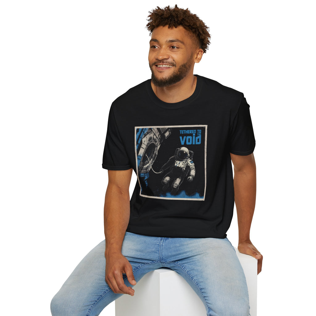 Astronaut T-Shirt — 'Tethered to the Void' Space