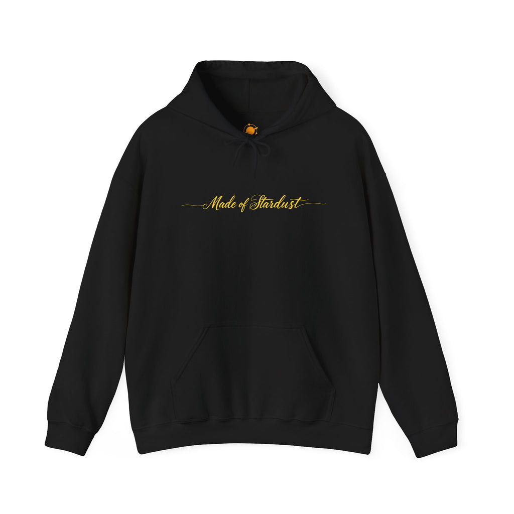 Made of Stardust Hoodie – Gold Script Cosmic Sweatshirt