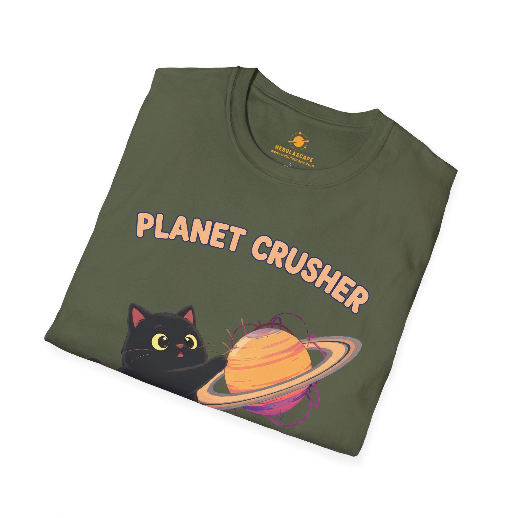 Planet Crusher Black Cat T-Shirt