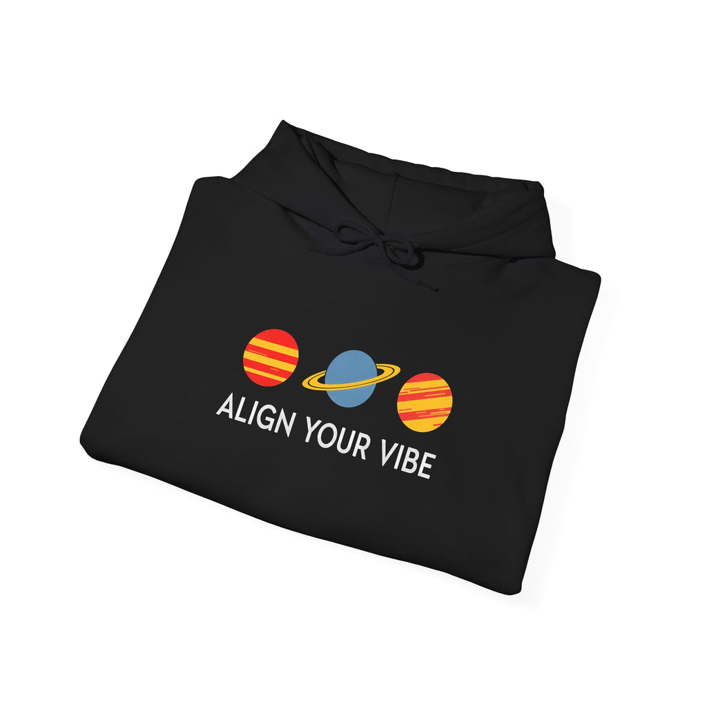 Align Your Vibe Hoodie – Planet Graphic Spiritual Sweatshirt