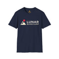 Lunar Basecamp T-Shirt — Retro Moon Mountain Logo Tee