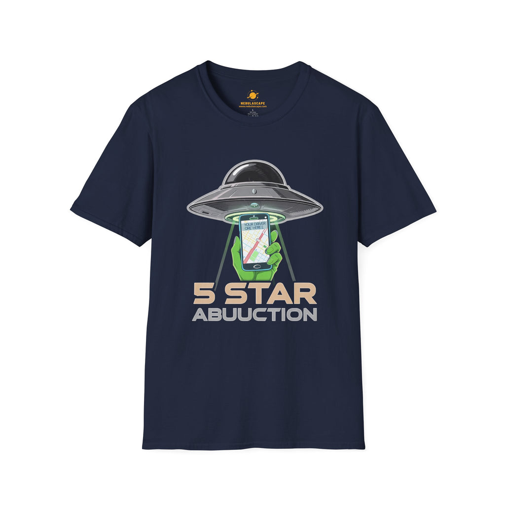 Alien Abduction Graphic Tee — "5 Star Abuction" UFO Phone Design