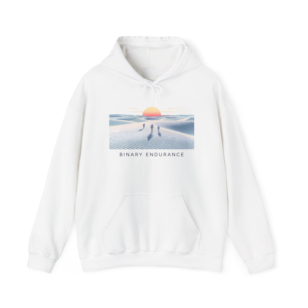 Hoodie — Binary Endurance Desert Sunrise Graphic
