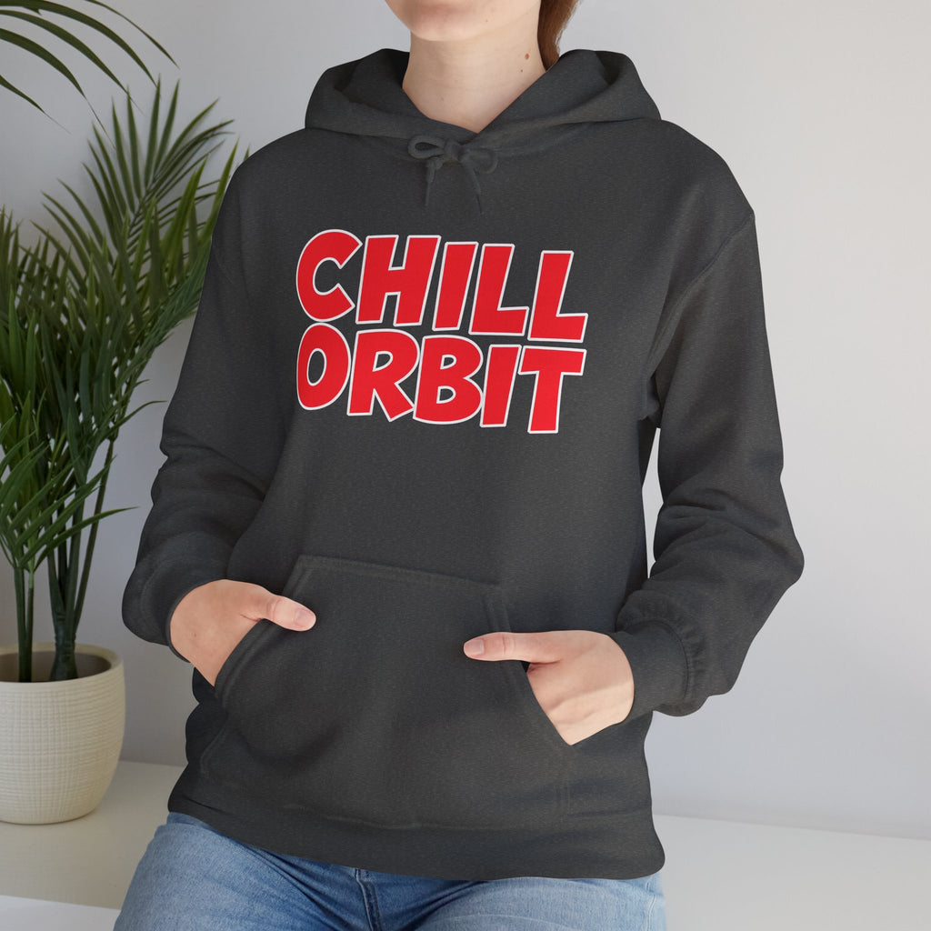 Chill Orbit Hoodie — Retro Bold Graphic Pullover