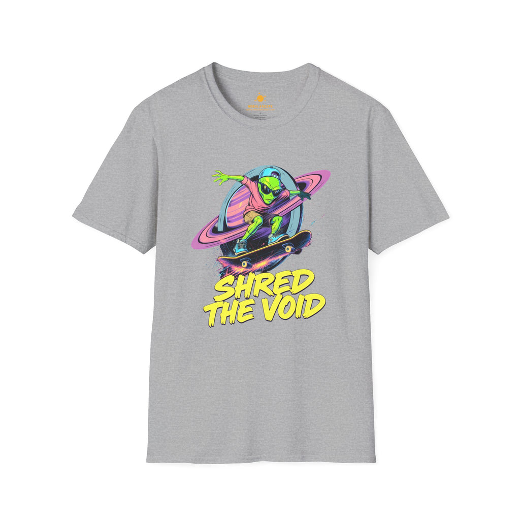 Shred The Void - Alien Skateboarder T-Shirt
