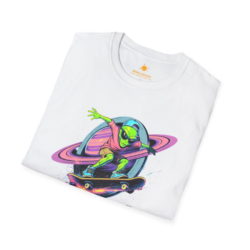 Shred The Void - Alien Skateboarder T-Shirt