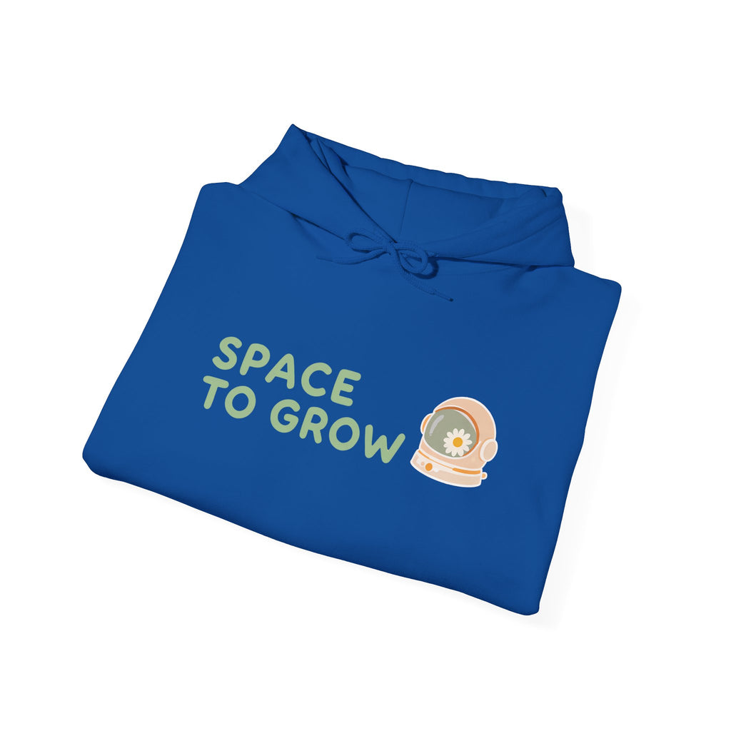 Space to Grow Hoodie — Cute Plant Astronaut Graphic Hoodie