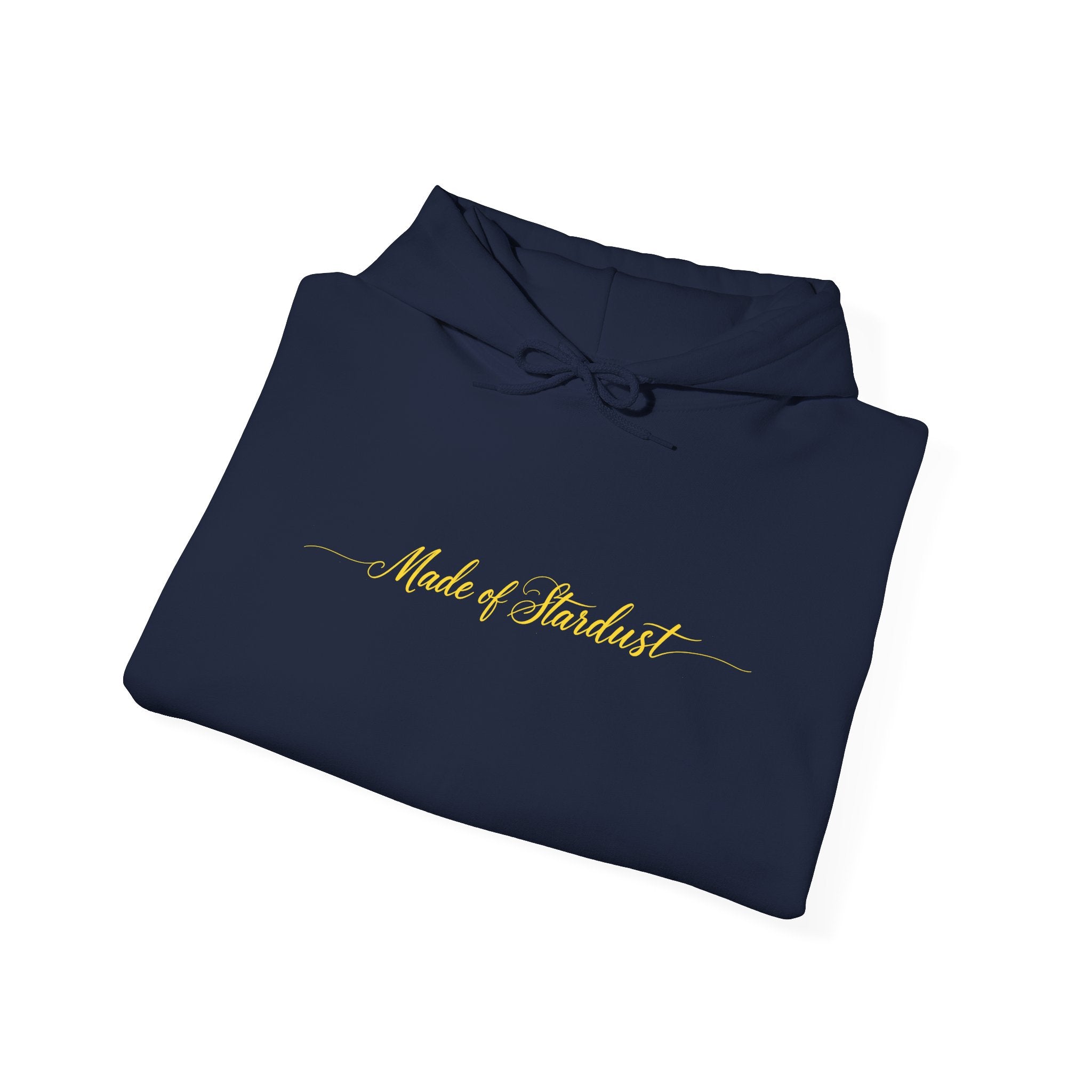 Made of Stardust Hoodie – Gold Script Cosmic Sweatshirt