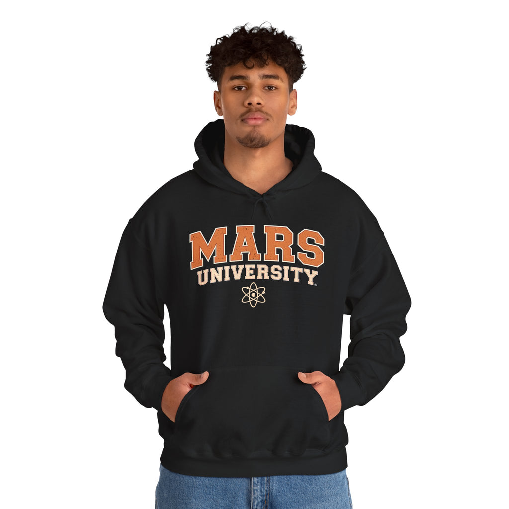 Mars University Hoodie — Retro Collegiate Space Sweatshirt