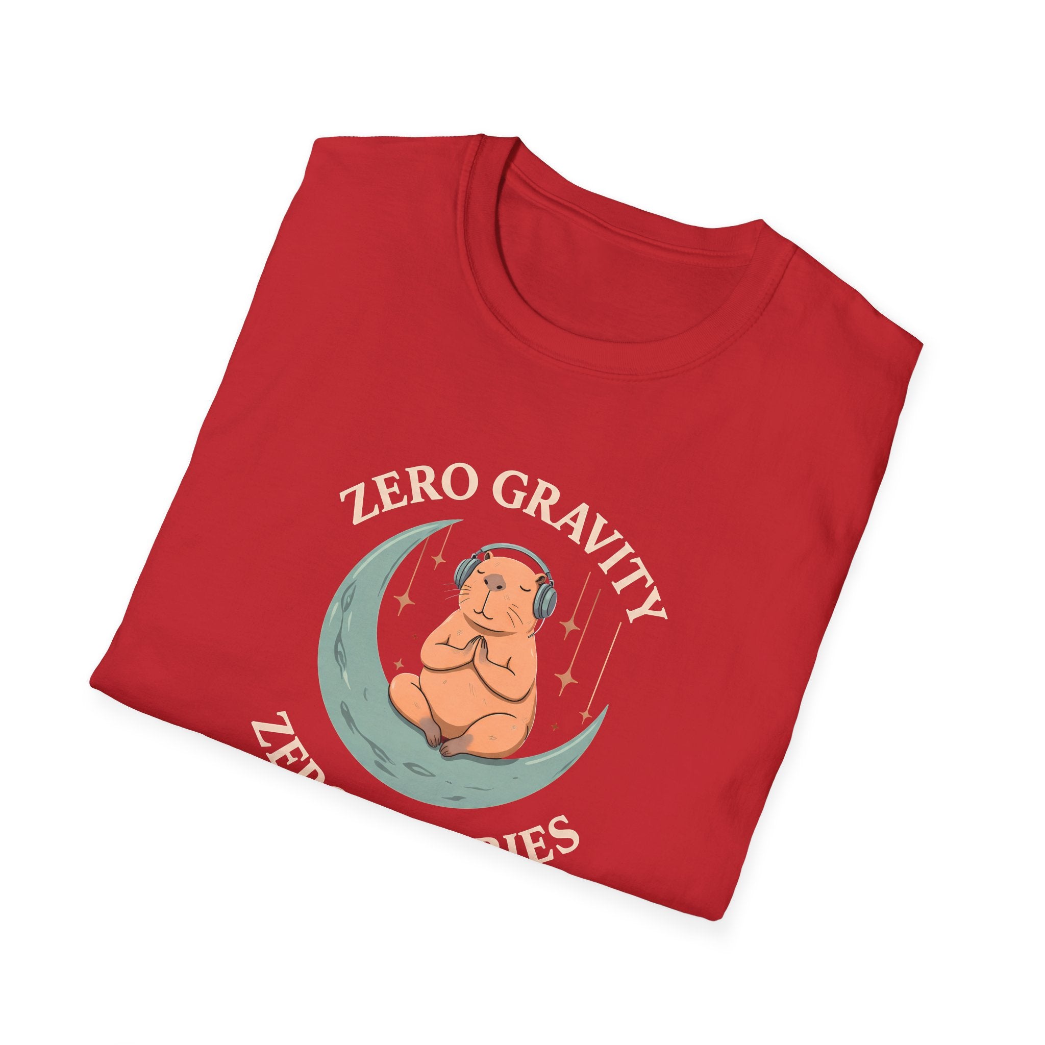 Zero Gravity, Zero Worries Meditating T-Shirt