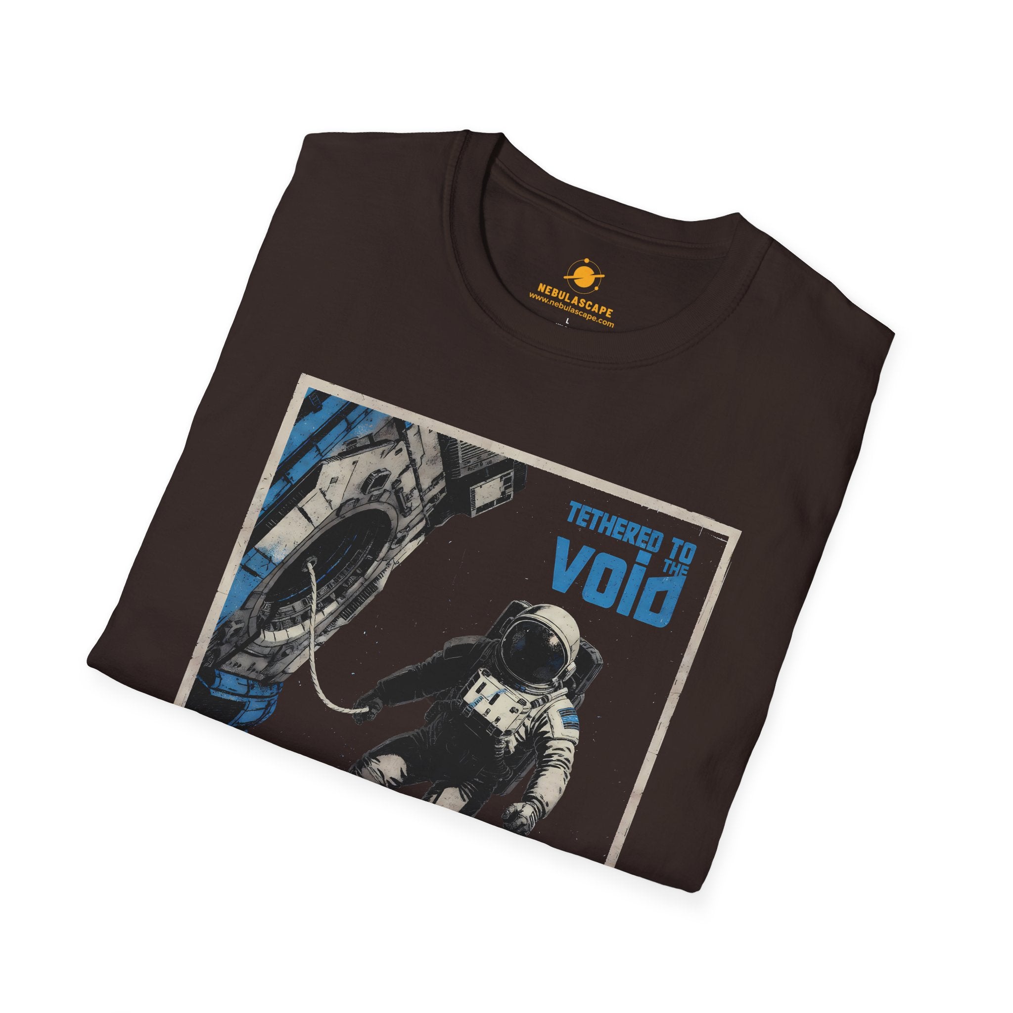 Astronaut T-Shirt — 'Tethered to the Void' Space