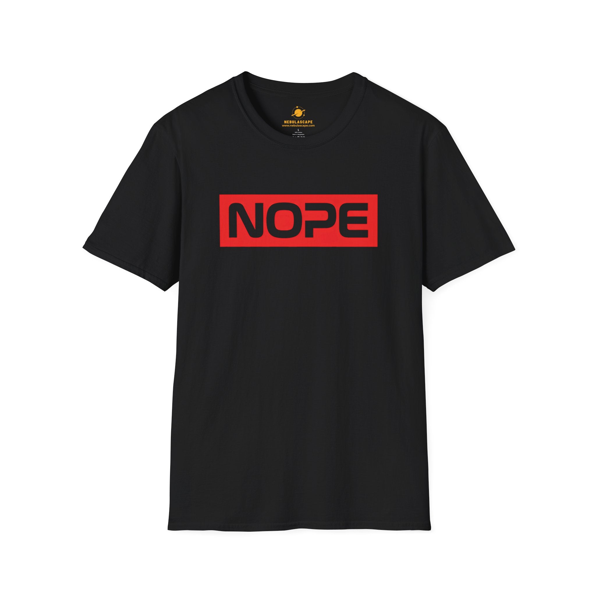 NOPE Graphic T-Shirt — Bold Red Box Logo Tee