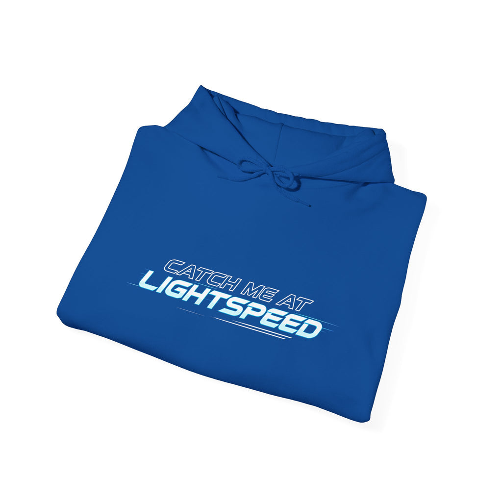 Lightspeed Graphic Hoodie — "Dayton Was Not Lightspeed" Retro Sci‑Fi Pullover