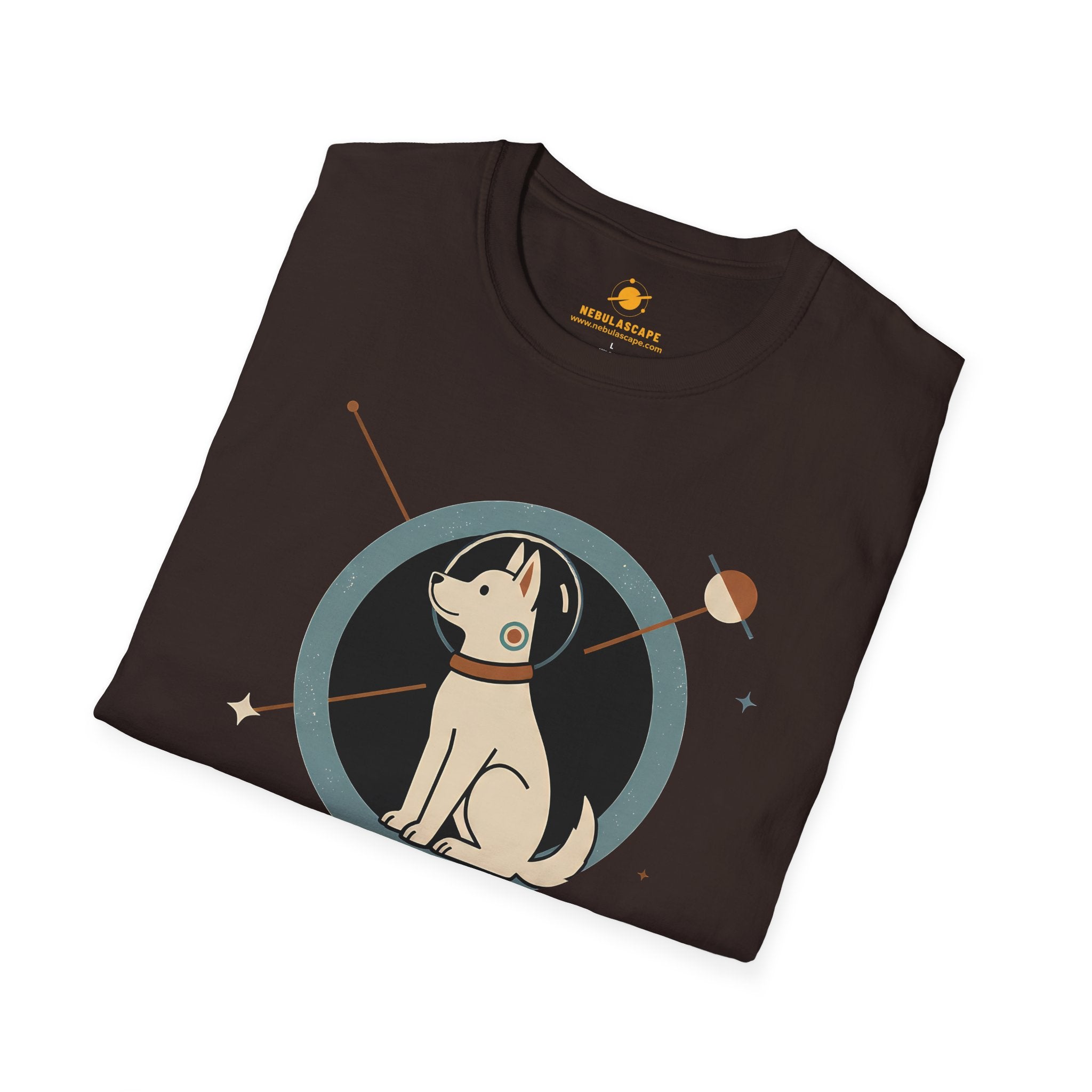 Orbital Pioneer Dog in Space T-Shirt