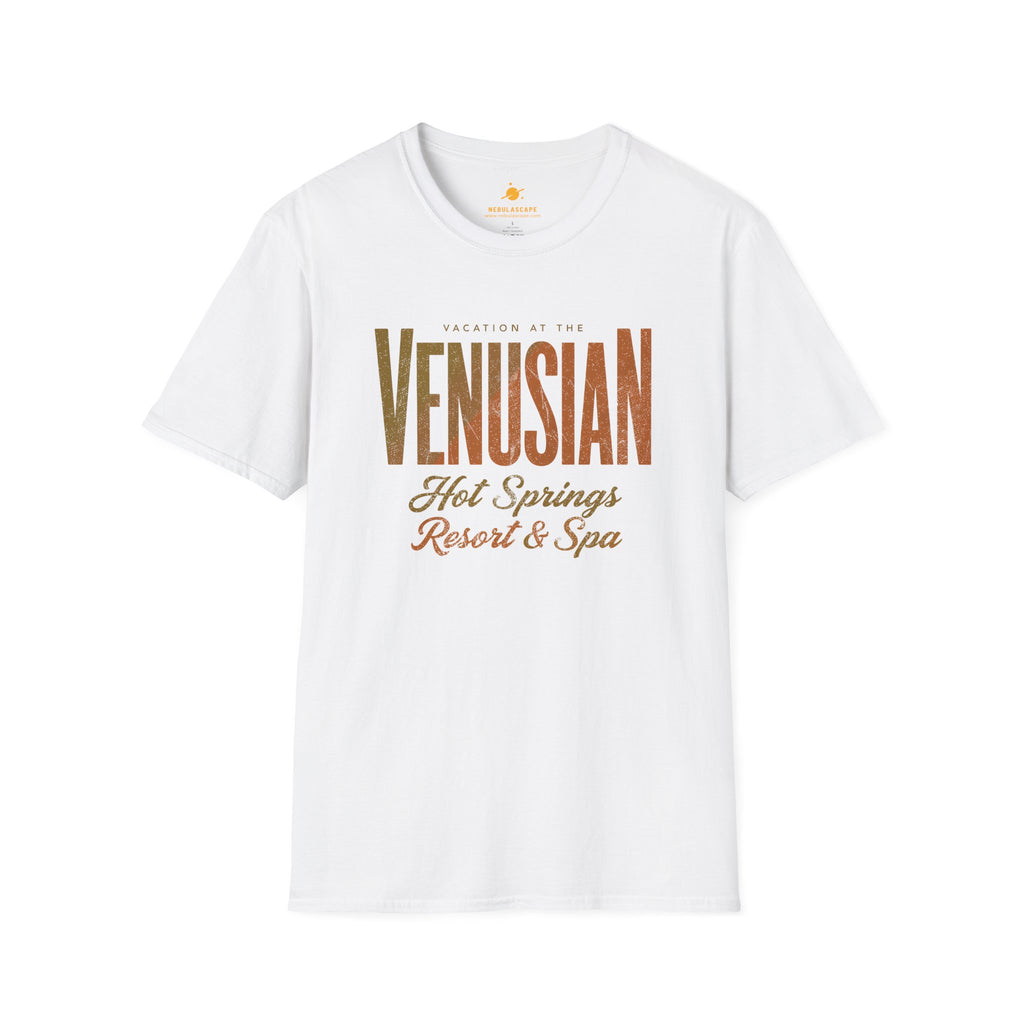Venusian Hot Springs Resort & Spa T-Shirt — Retro Spa Vacation Tee