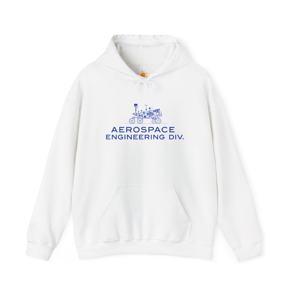Aerospace Engineering Div. Hoodie — Vintage Rocket & Rover Tech Sweatshirt
