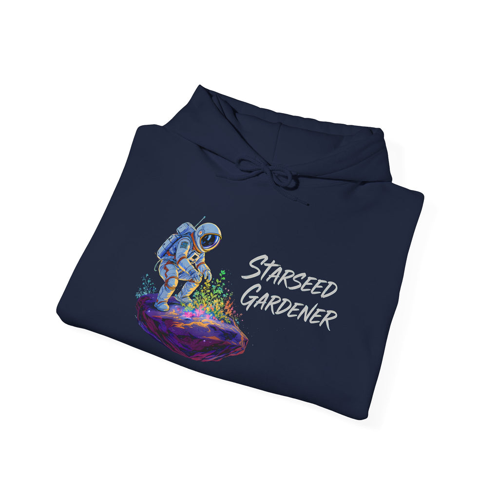 Starseed Gardener Hoodie — Astronaut Plant Lover Graphic Sweatshirt