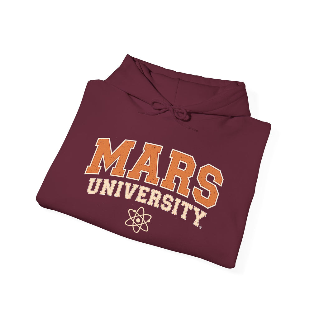 Mars University Hoodie — Retro Collegiate Space Sweatshirt