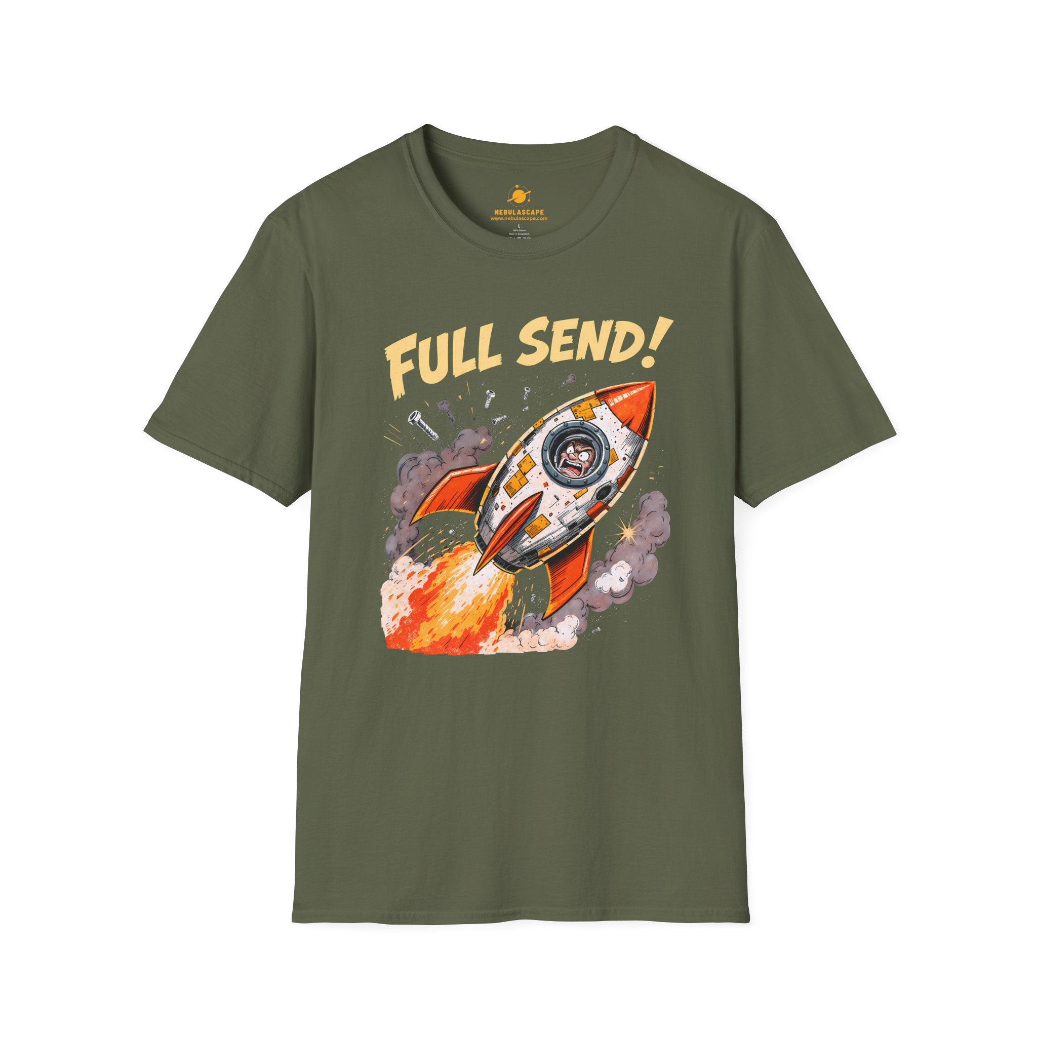 Full Send Rocket Launch Design 2 T-Shirt