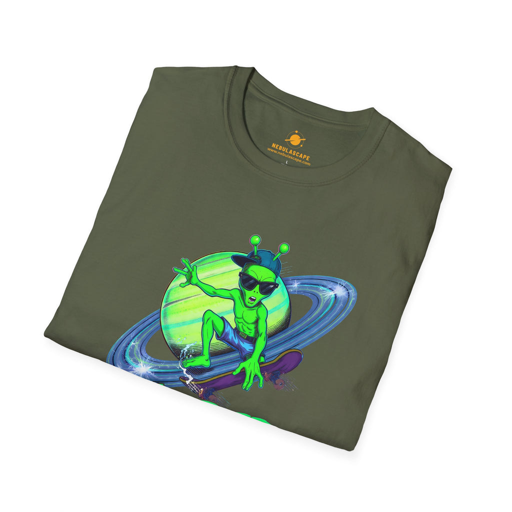 Shred The Void - Alien Skateboarder T-Shirt