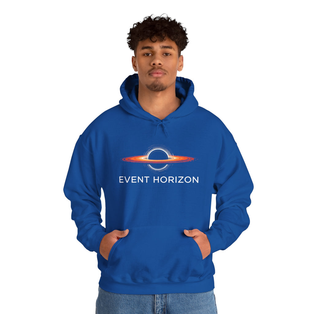 Event Horizon Hoodie — Space Black Hole Graphic Sweatshirt