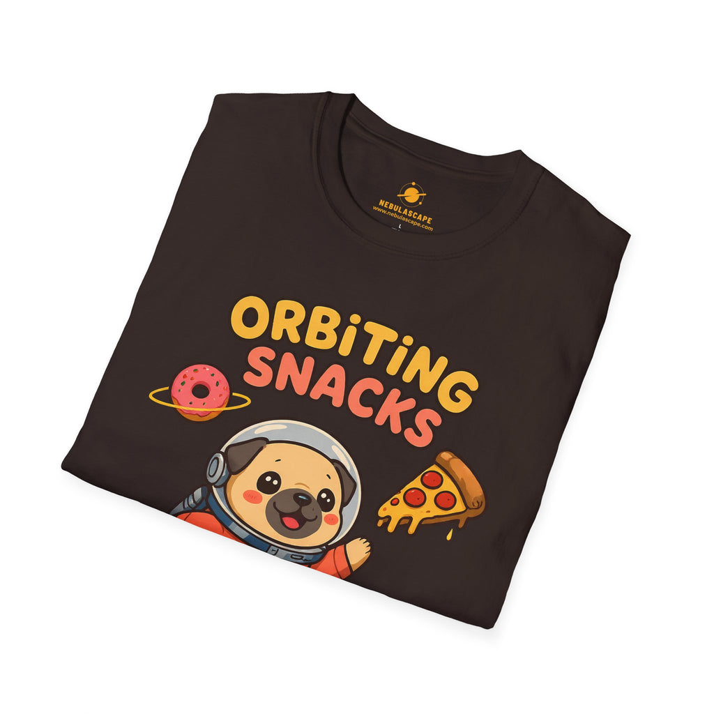 Orbiting Snacks Dog Astronaut T-Shirt
