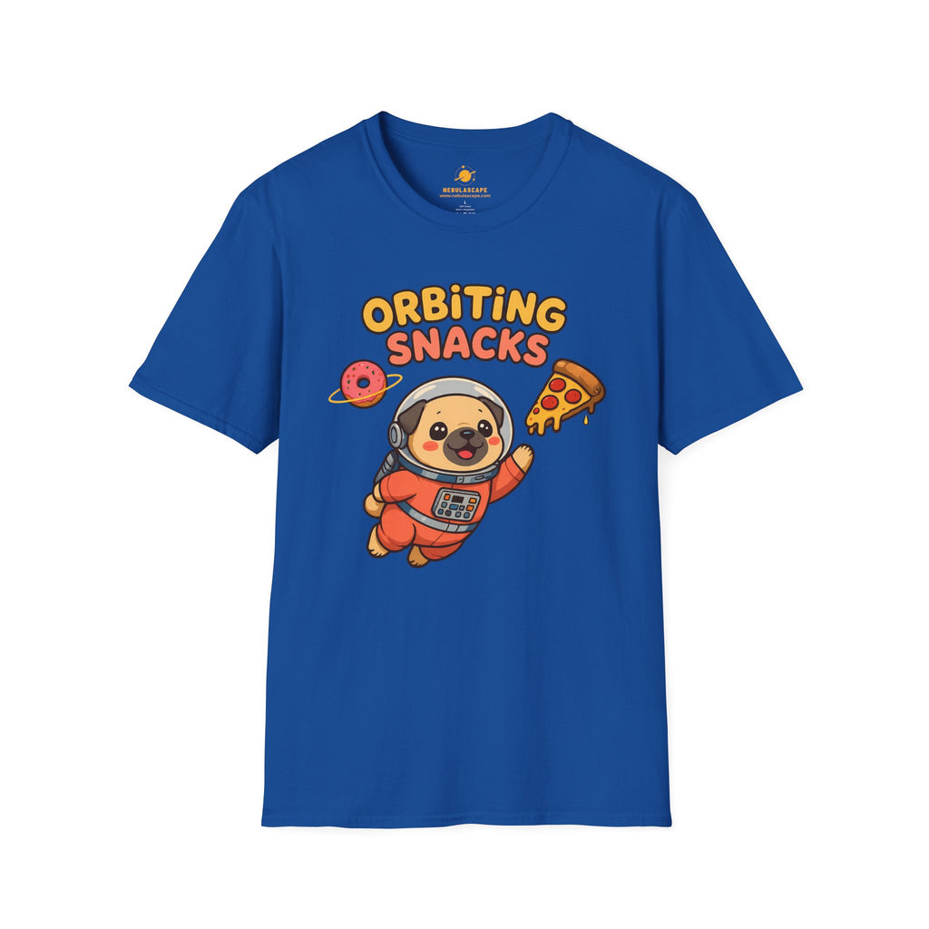 Orbiting Snacks Dog Astronaut T-Shirt