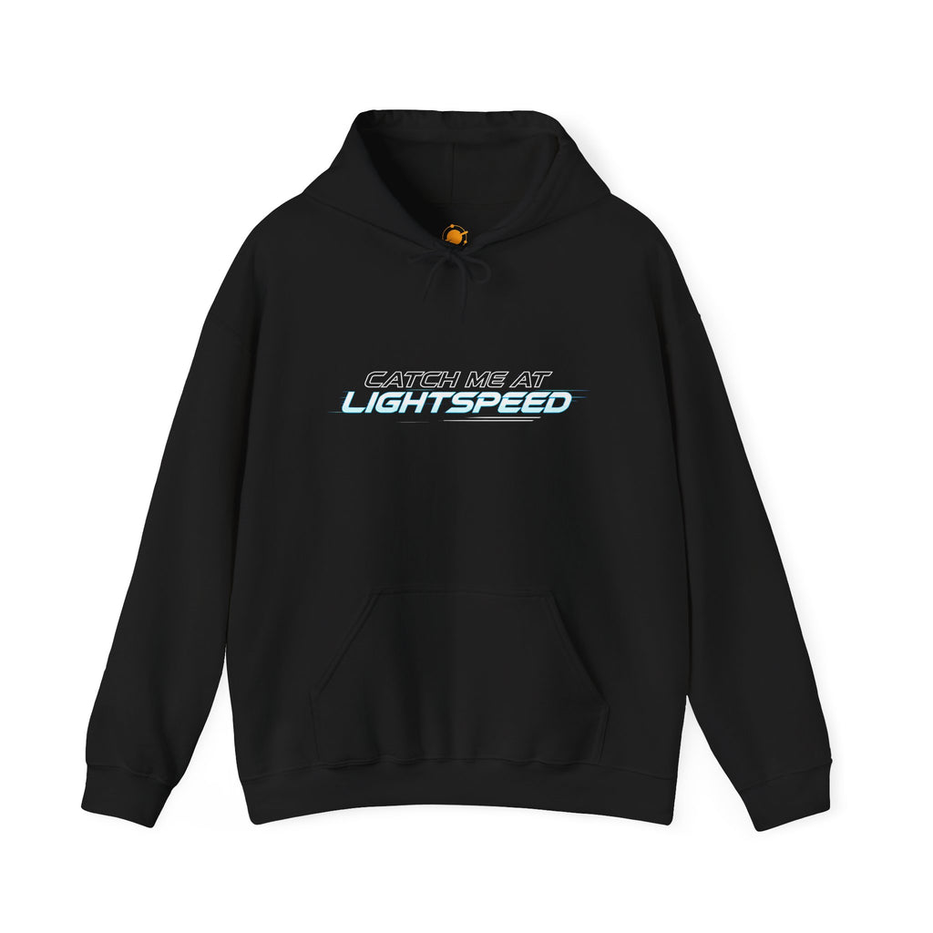 Lightspeed Graphic Hoodie — "Dayton Was Not Lightspeed" Retro Sci‑Fi Pullover