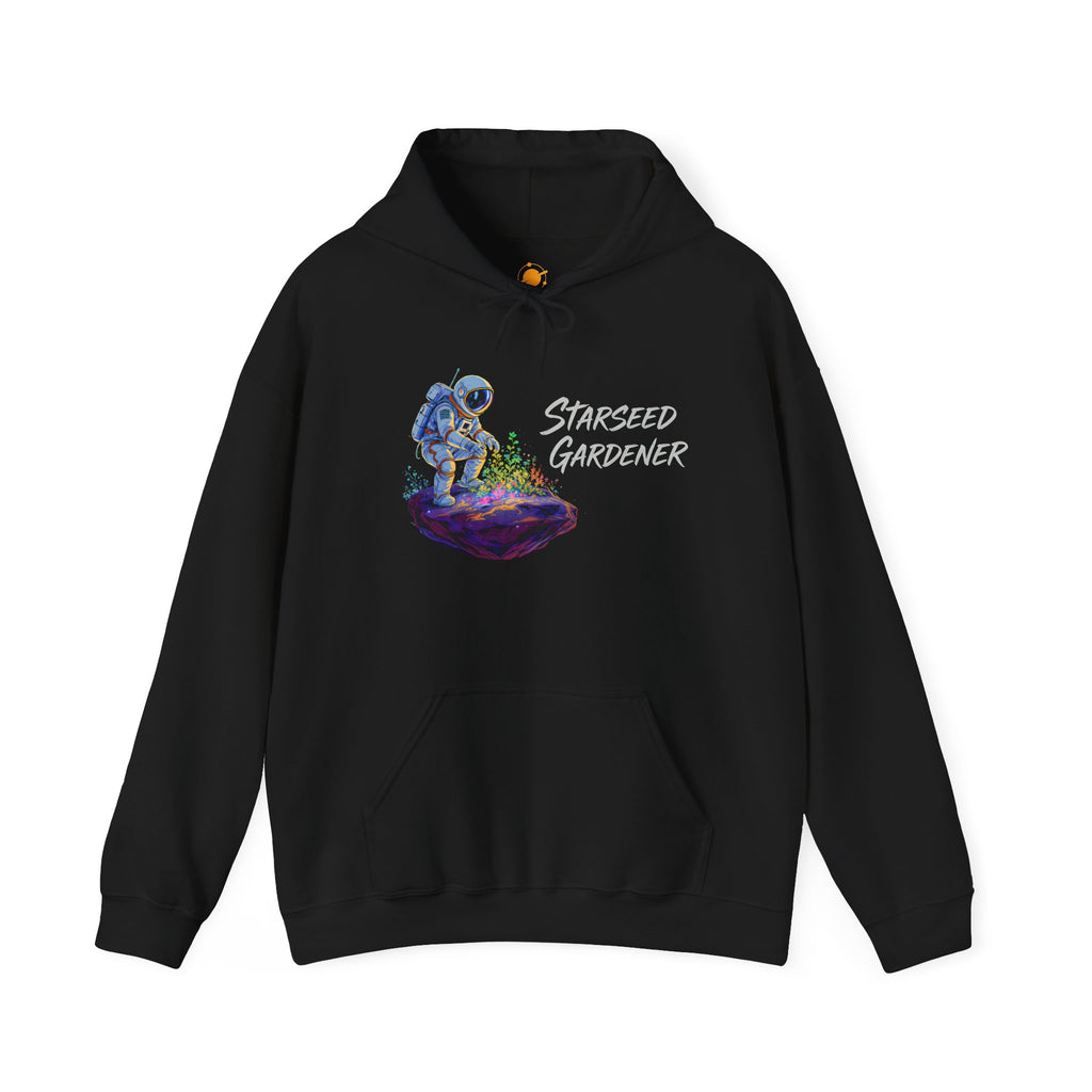 Starseed Gardener Hoodie — Astronaut Plant Lover Graphic Sweatshirt
