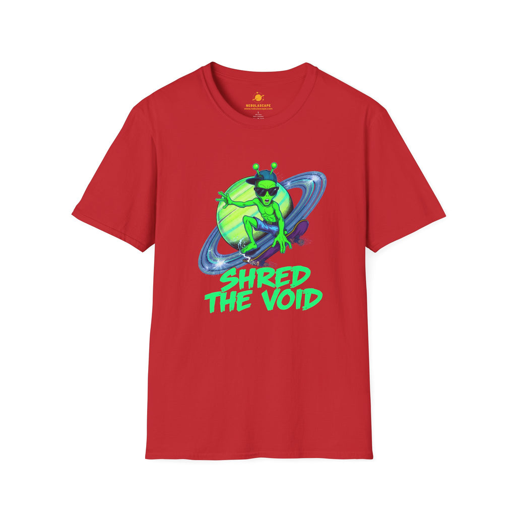 Shred The Void - Alien Skateboarder T-Shirt