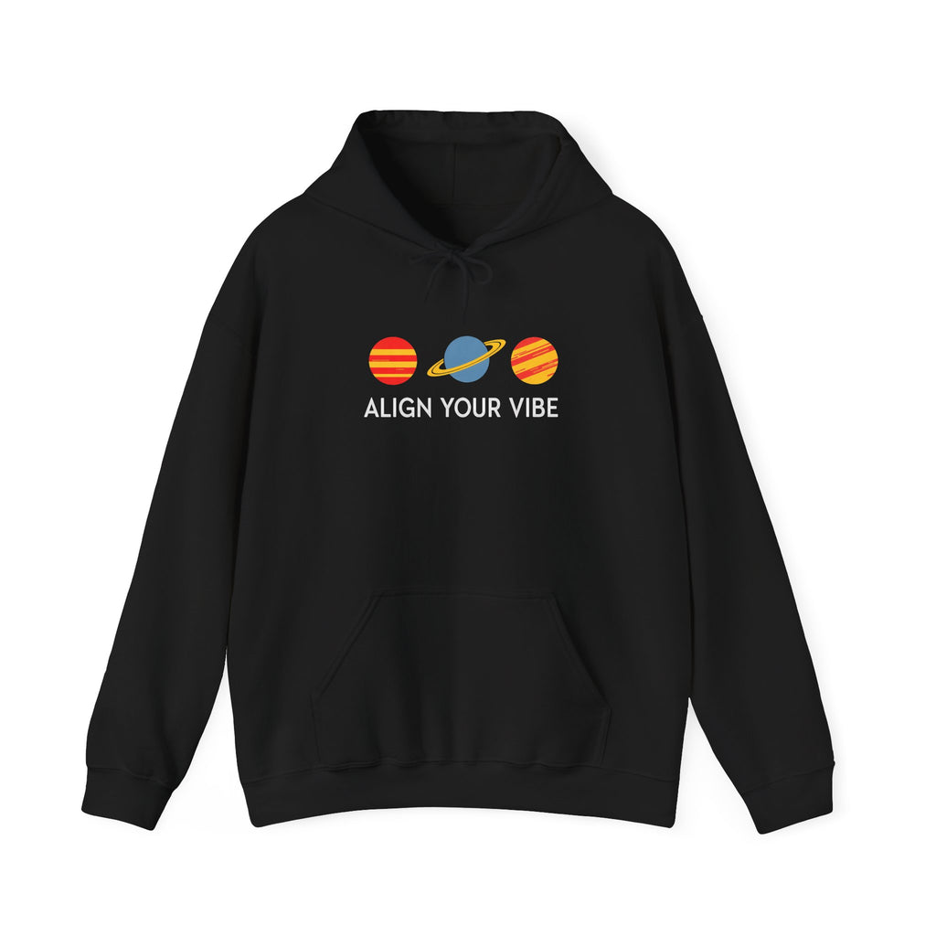 Align Your Vibe Hoodie – Planet Graphic Spiritual Sweatshirt
