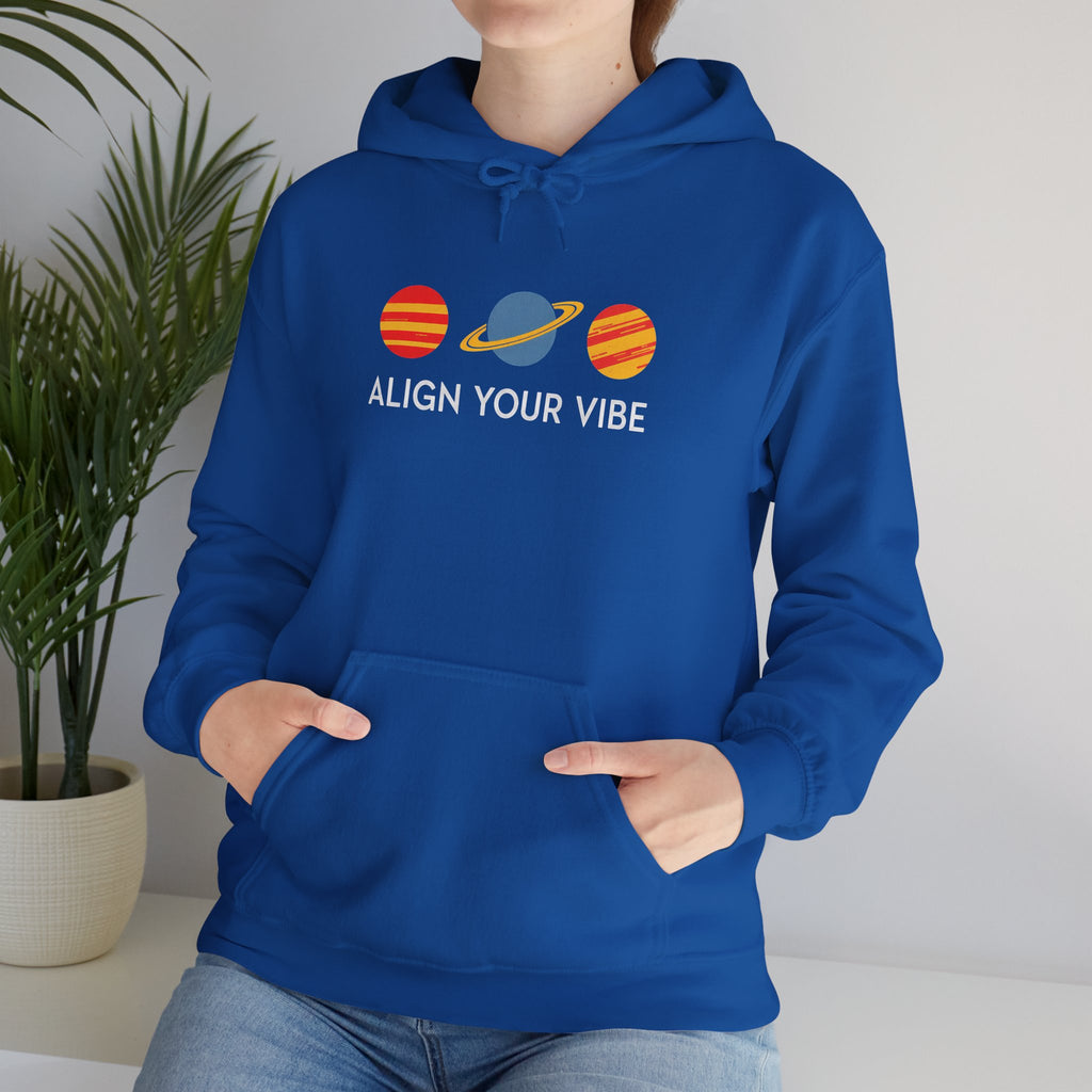 Align Your Vibe Hoodie – Planet Graphic Spiritual Sweatshirt