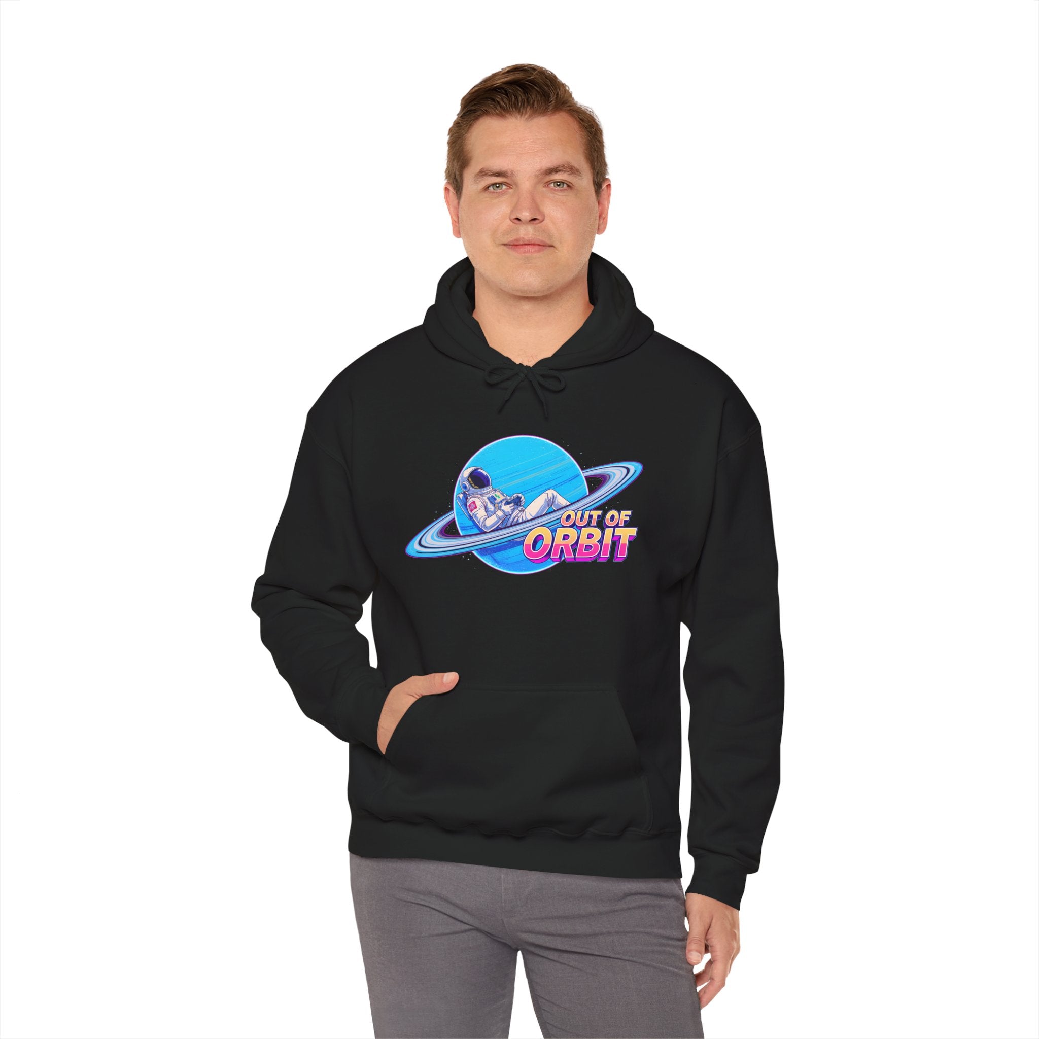Out of Orbit Astronaut Hoodie – Retro Space Graphic Sweatshirt