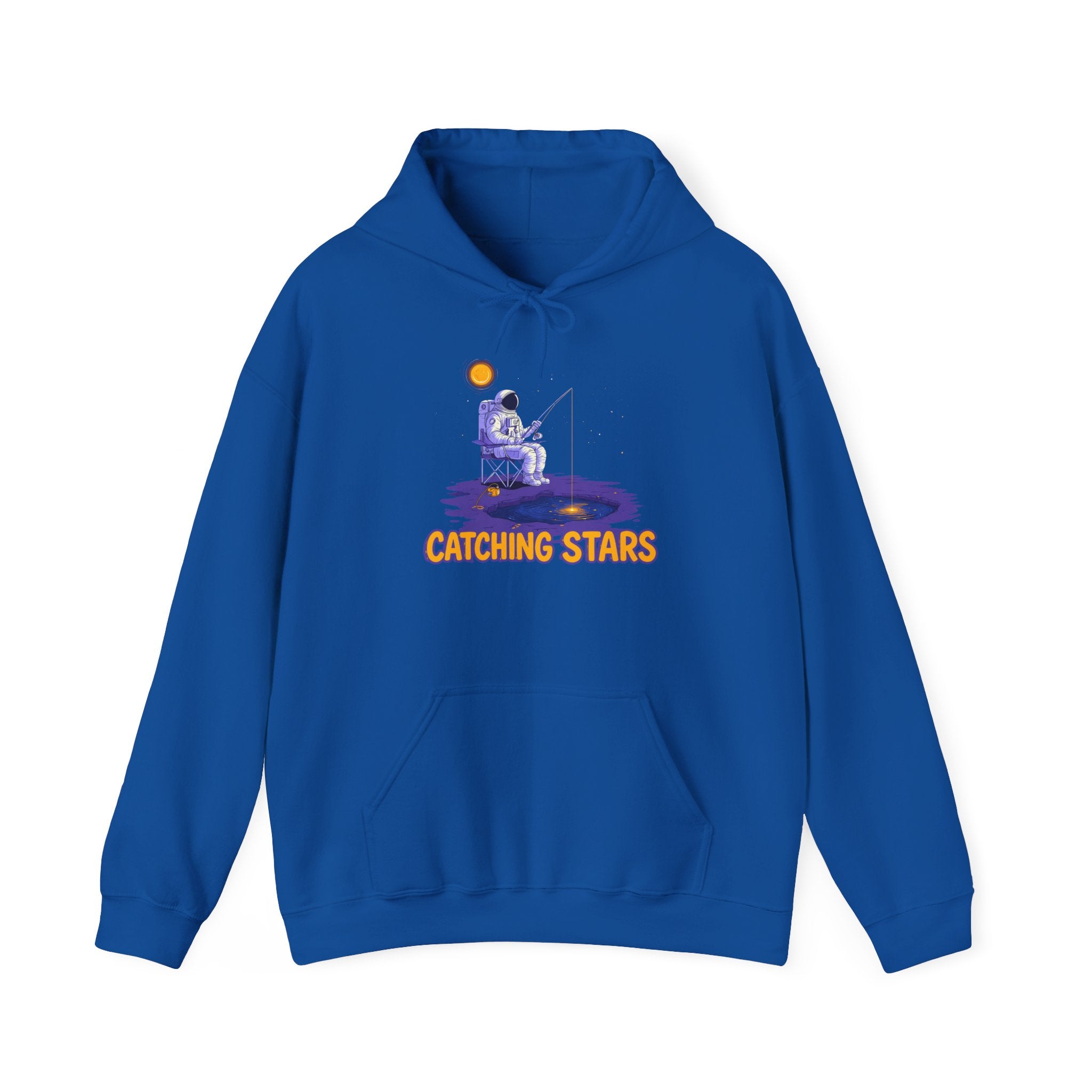 Catching Stars Hoodie — Astronaut Night Sky Graphic Sweatshirt