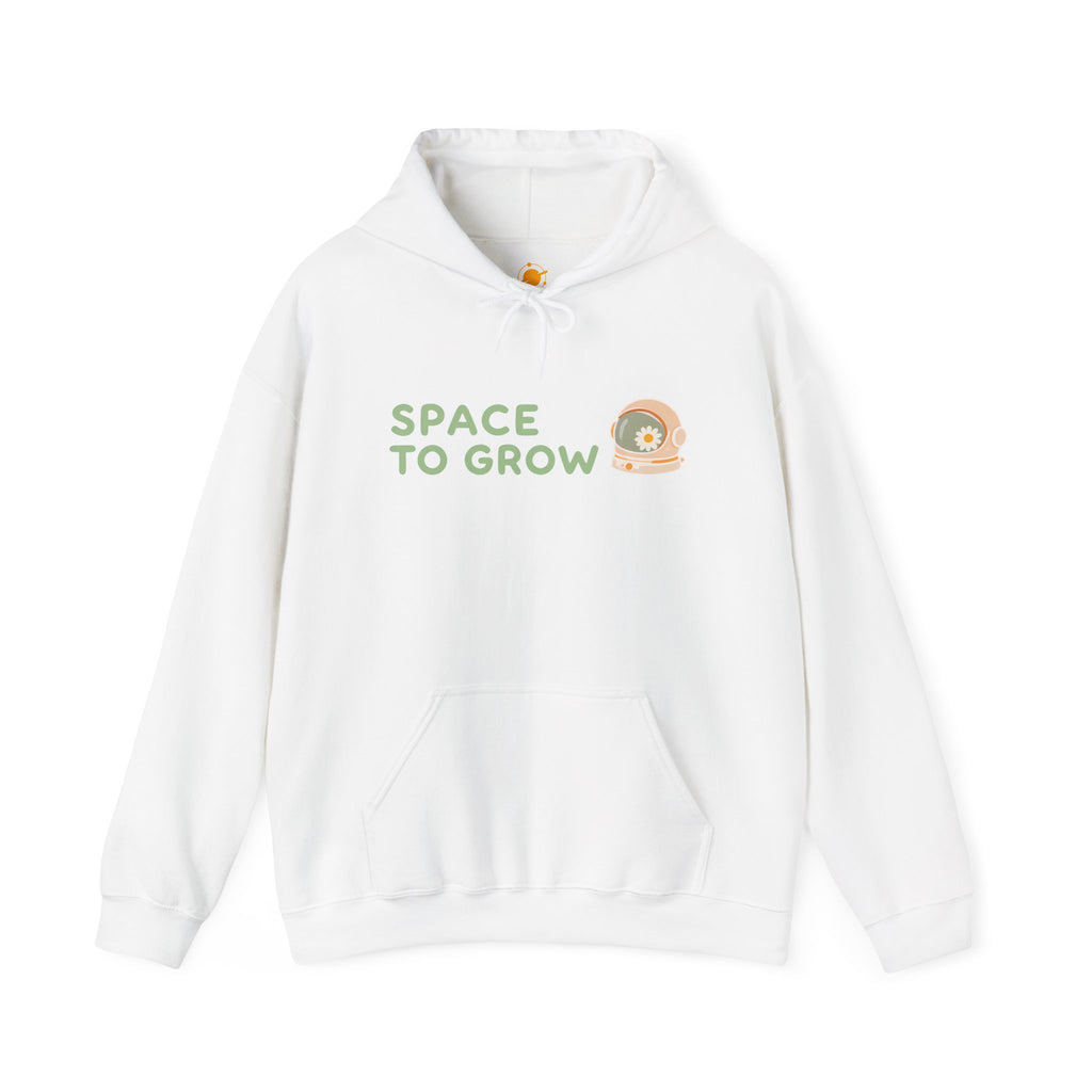 Space to Grow Hoodie — Cute Plant Astronaut Graphic Hoodie