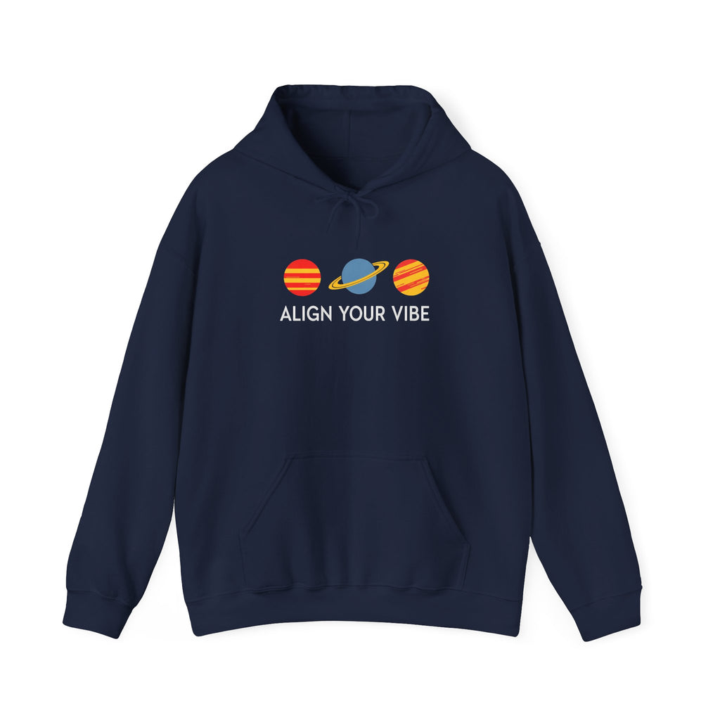 Align Your Vibe Hoodie – Planet Graphic Spiritual Sweatshirt
