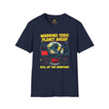 Warning: Toxic Planet Ahead T-Shirt — Humorous Environmental Graphic Tee