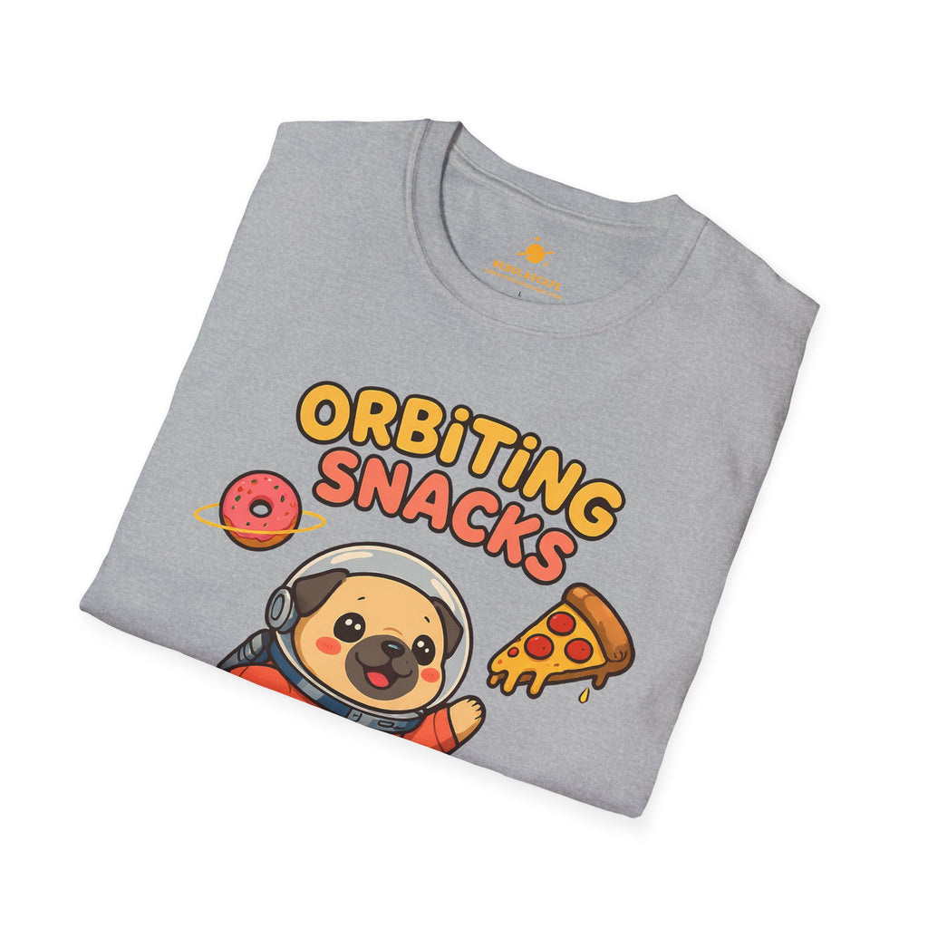 Orbiting Snacks Dog Astronaut T-Shirt